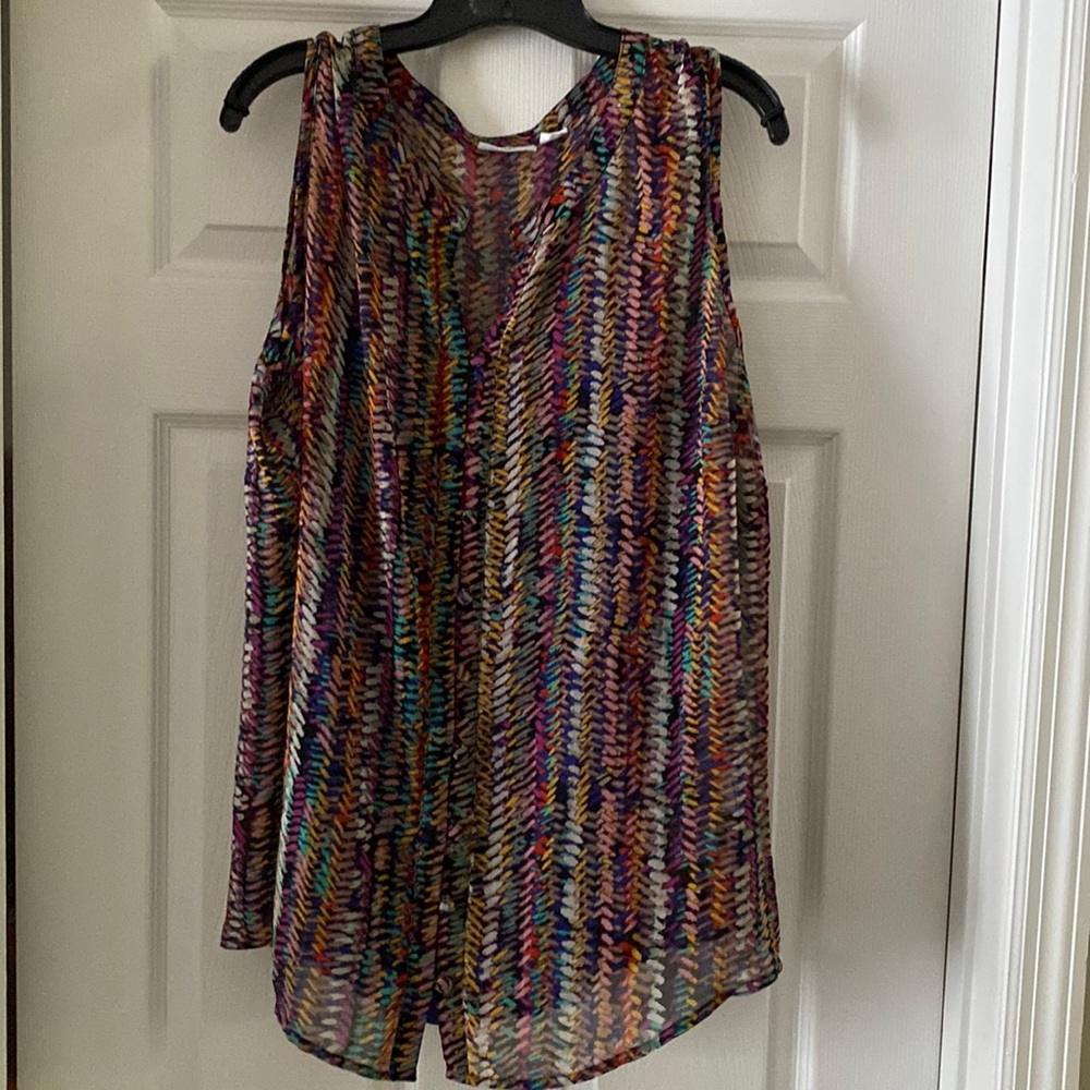 Liz Claiborne Multicolored Tank 2x